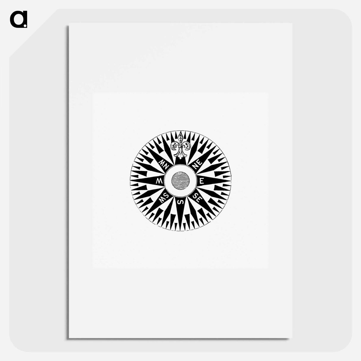 アートポスター-Common Compass Card from The Rob Roy On The Jordan
- 大英図書館 Poster.