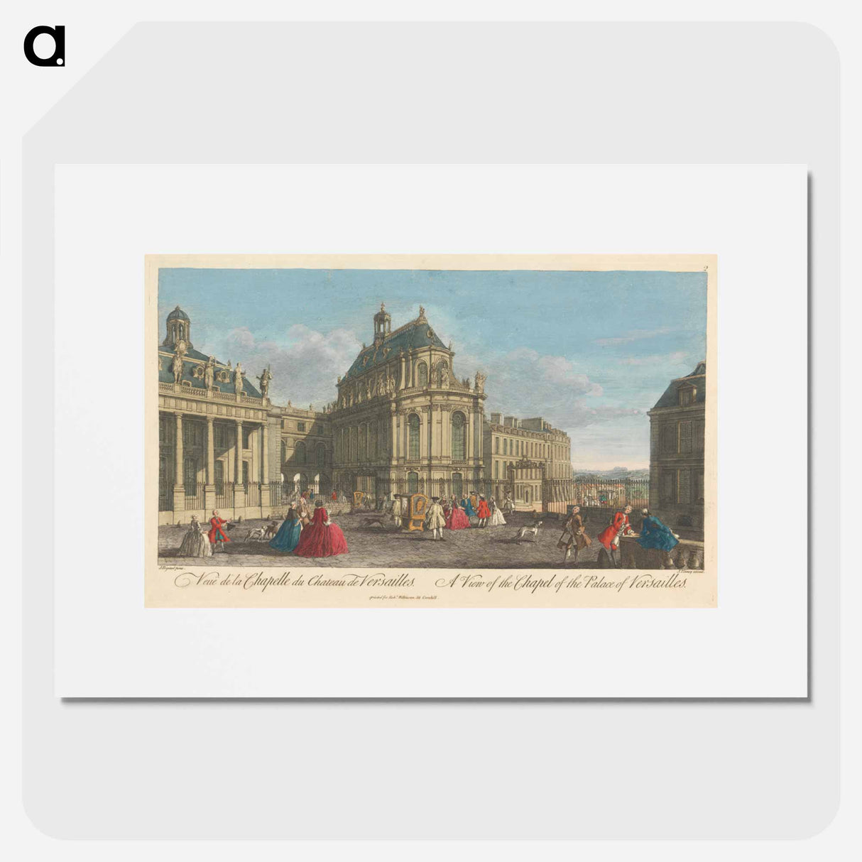 アートポスター-A View of the Chapel of the Palace of Versailles
- イェール大学アートギャラリー Poster.
