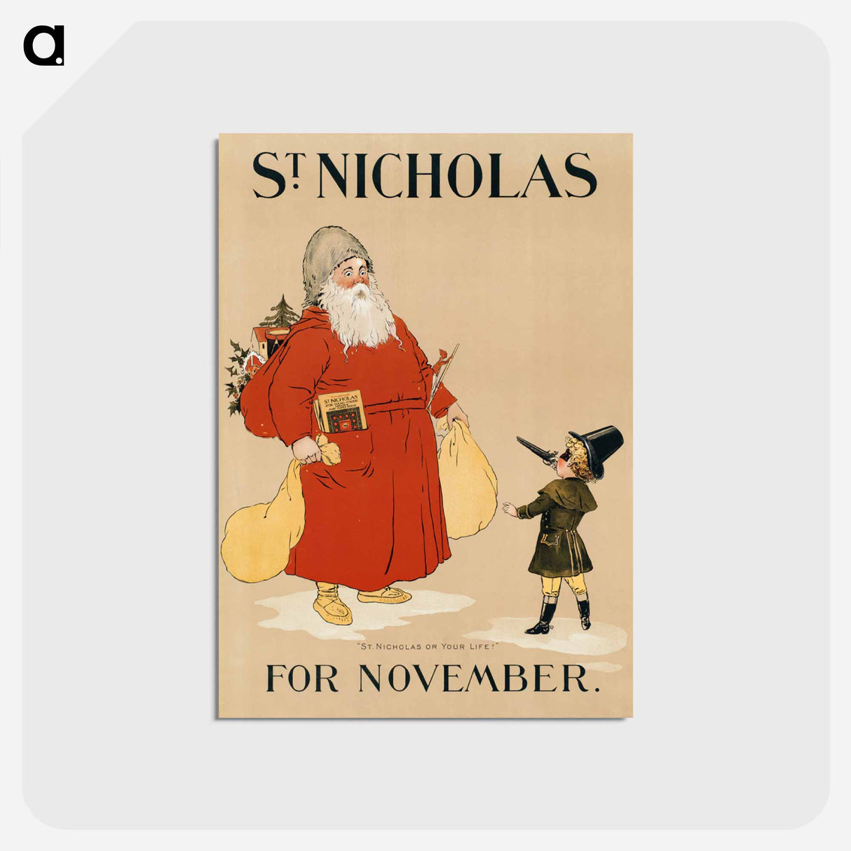 アートポストカード-St. Nicholas for November
- ボストン公共図書館 Postcard.
