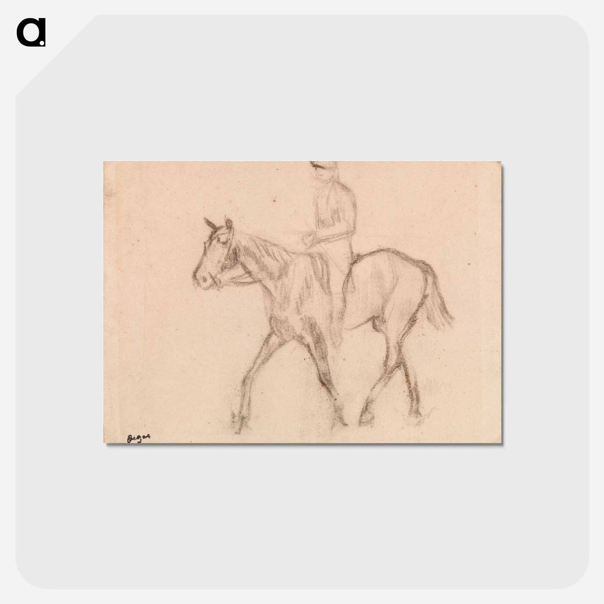 アートポストカード-Man on Horseback
- バーンズ・コレクション Postcard.