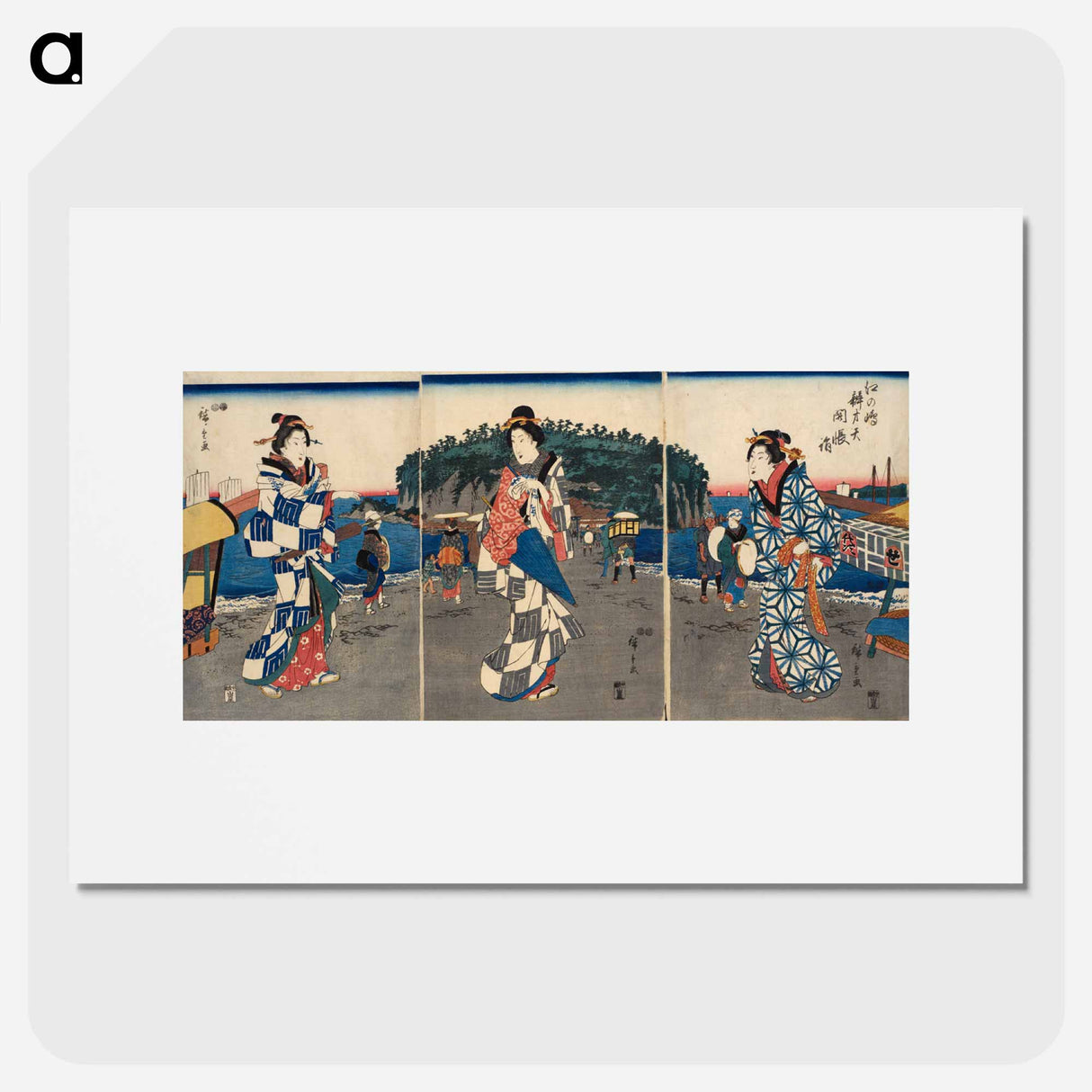 アートポスター-Ceremony Unveiling the Icon at Benzaiten, Enoshima
- 歌川 広重 Poster.