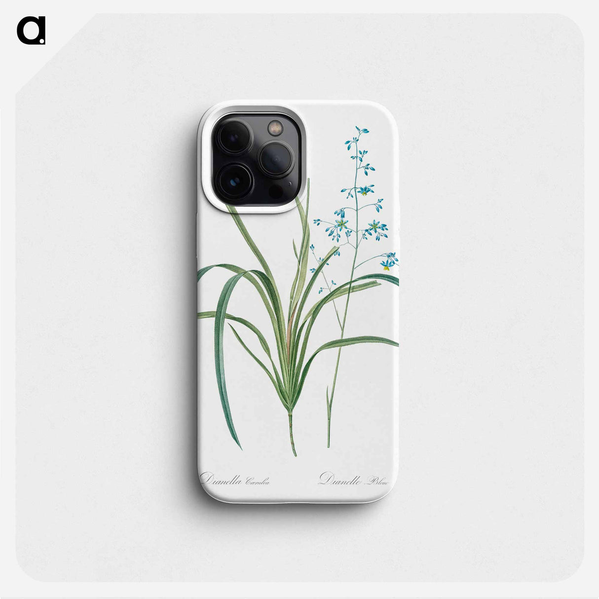 Blueberry lily illustration - ピエール ジョゼフ ルドゥーテ Phone Case.