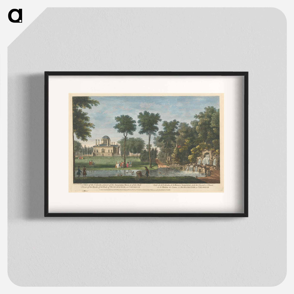 アートポスター-A View of the Cascade, of part of the Serpentine River, & of the West Front of the House of the Earl of Burlington, at Chiswick
- イェール大学アートギャラリー Poster.