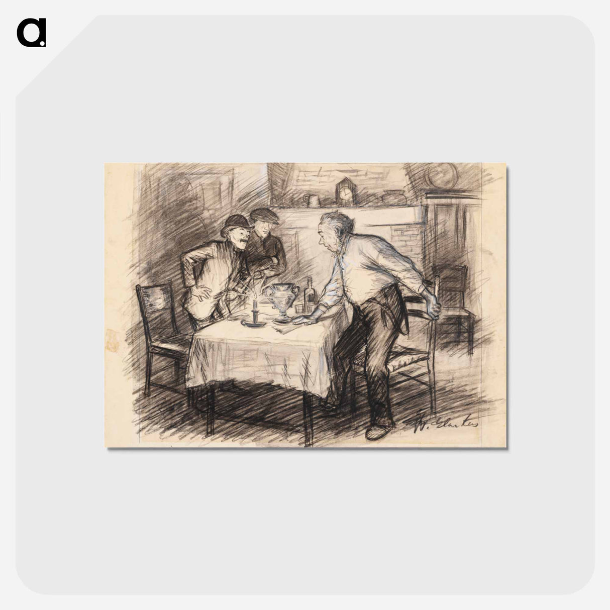 アートポストカード-There Was Edward Bickford's Racing Cup
- バーンズ・コレクション Postcard.