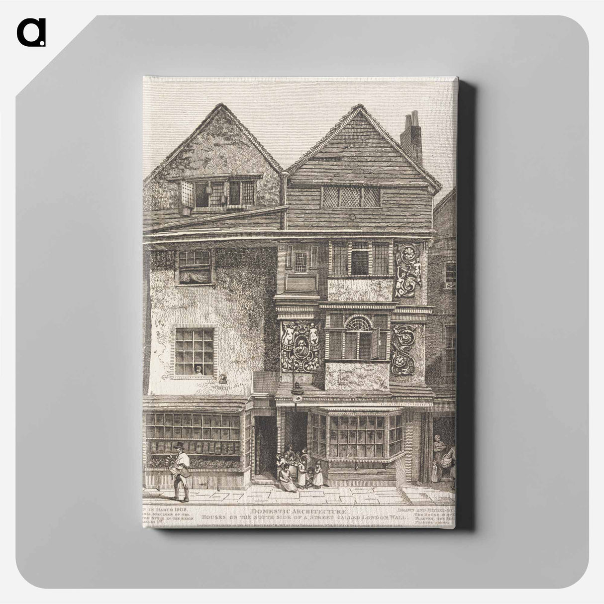 アートパネル-Houses on the South Side of a Street called London Wall
- イェール大学アートギャラリー Canvas.