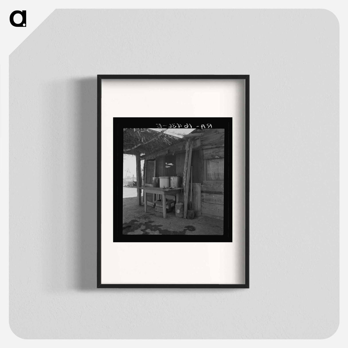 Porch of Mexican worker's home in East El Centro, Imperial Valley, California - Dorothea Lange Poster.