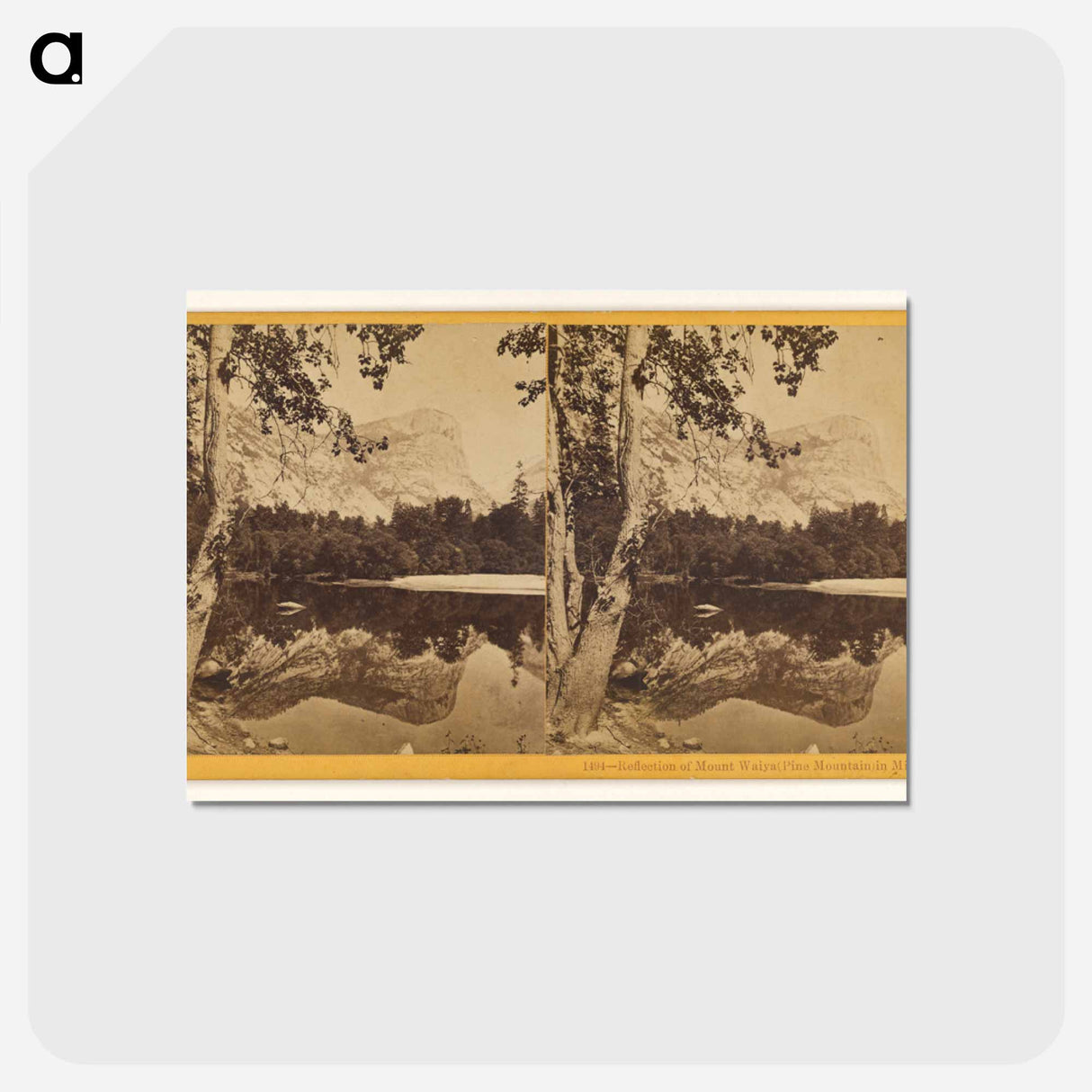 アートポストカード-Reflection of Mount Waiya in Mirror Lake
- エドワード マイブリッジ Postcard.
