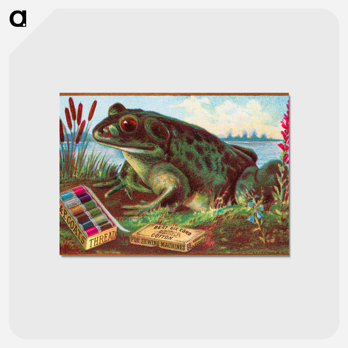 アートポストカード-J & P. Coats' Thread
- ボストン公共図書館 Postcard.