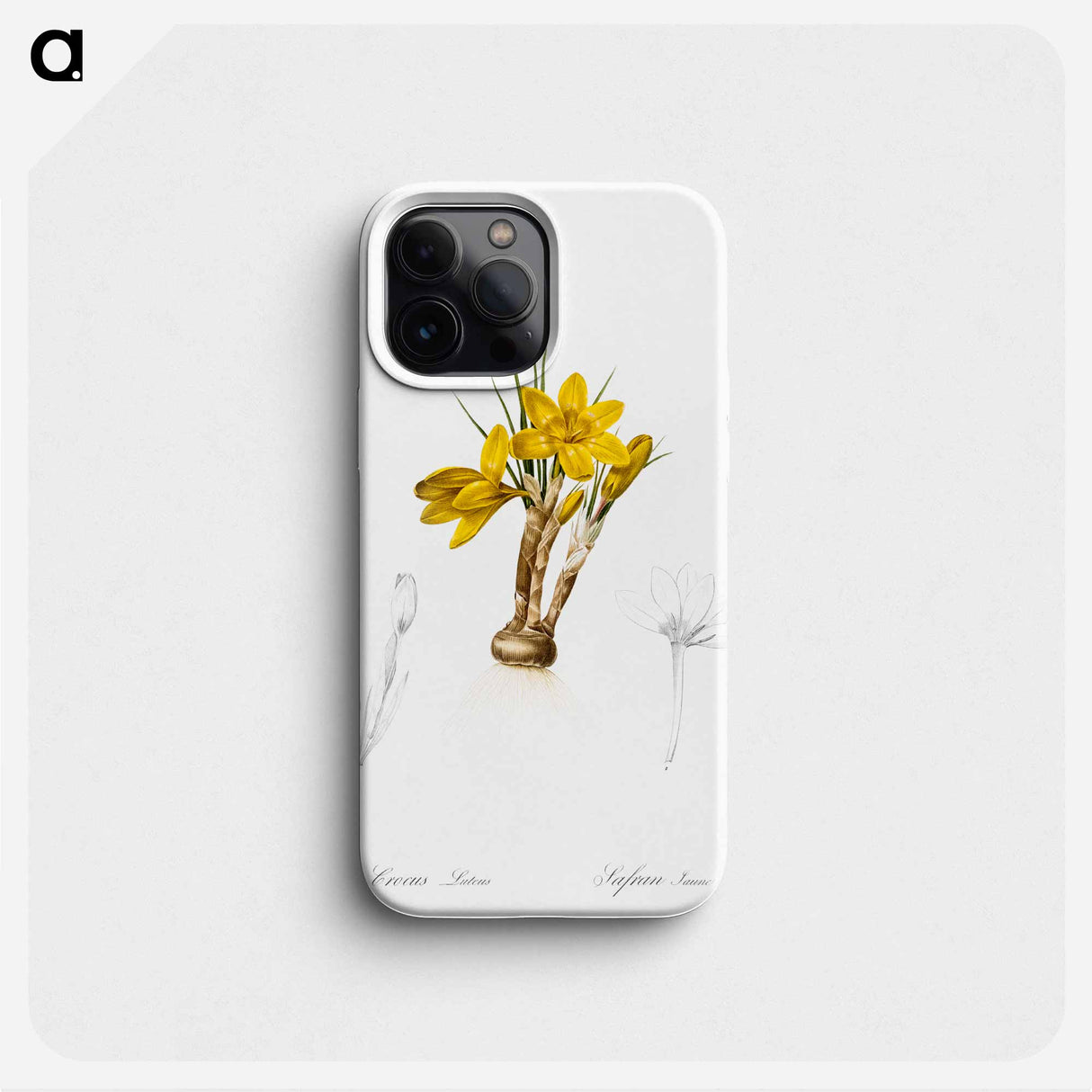 Crocus luteus illustration - ピエール ジョゼフ ルドゥーテ Phone Case.