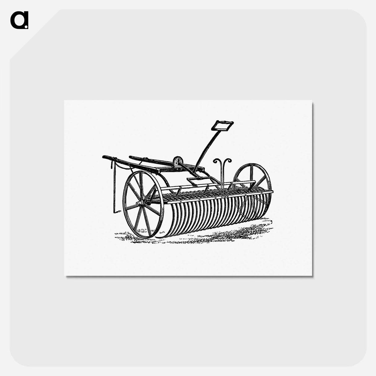 アートポストカード-Howard's Patent Lever Horse Rake
- 大英図書館 Postcard.