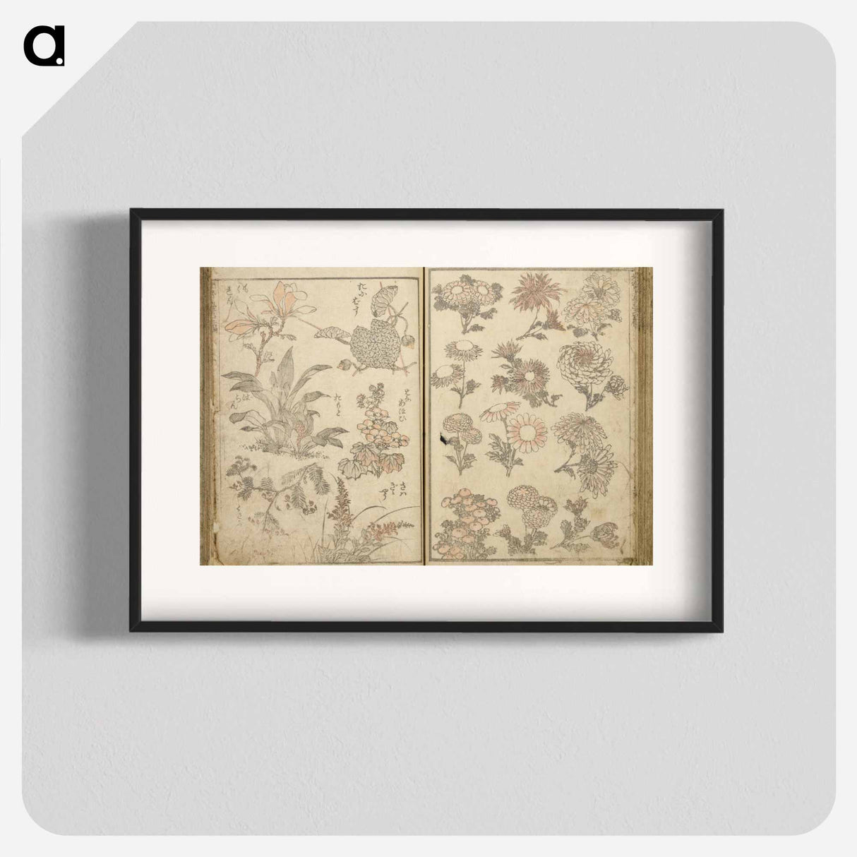 アートポスター-Random sketches by Hokusai volumes 1 to 11 - 葛飾 北斎 Poster.