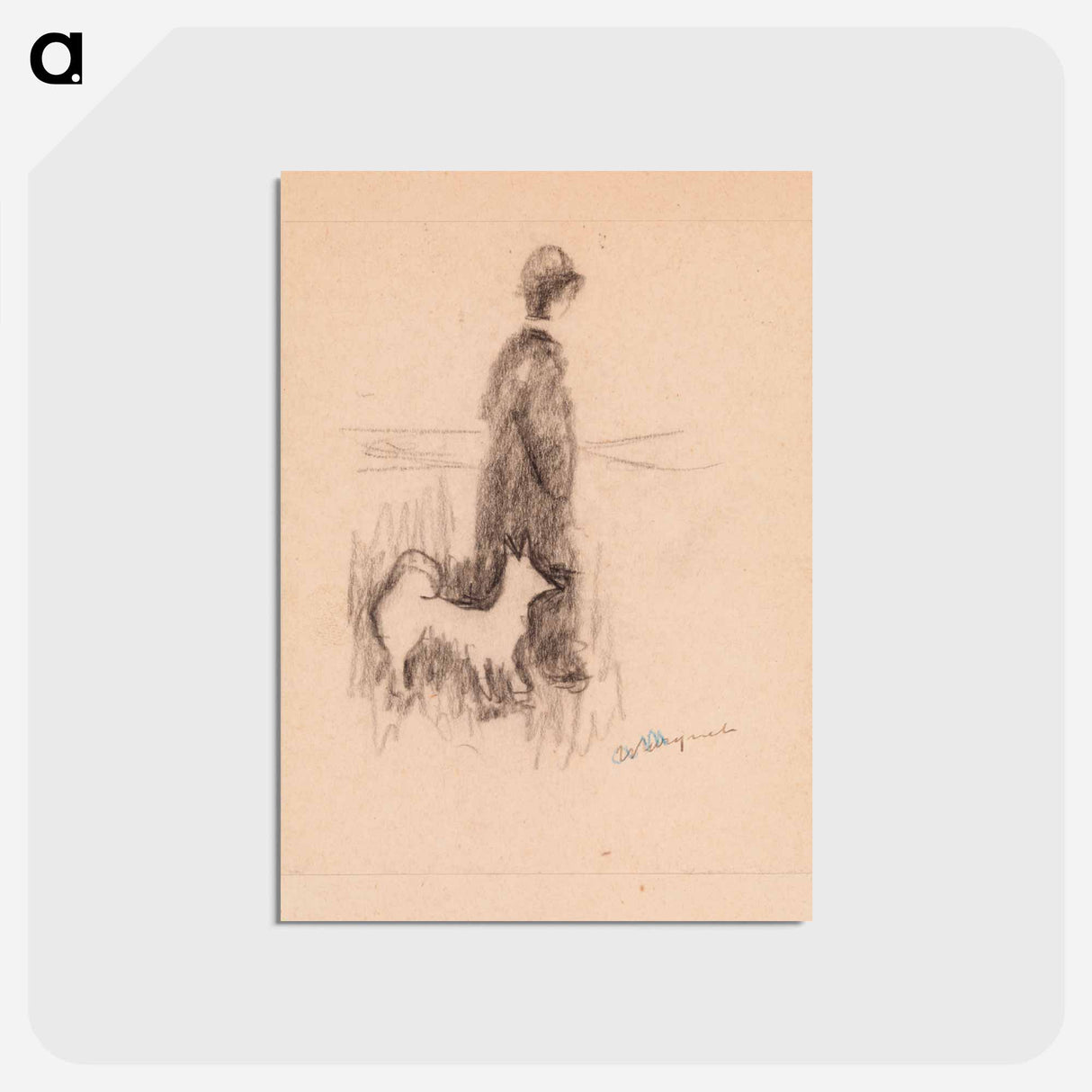 アートポストカード-Figure and Dog
- バーンズ・コレクション Postcard.