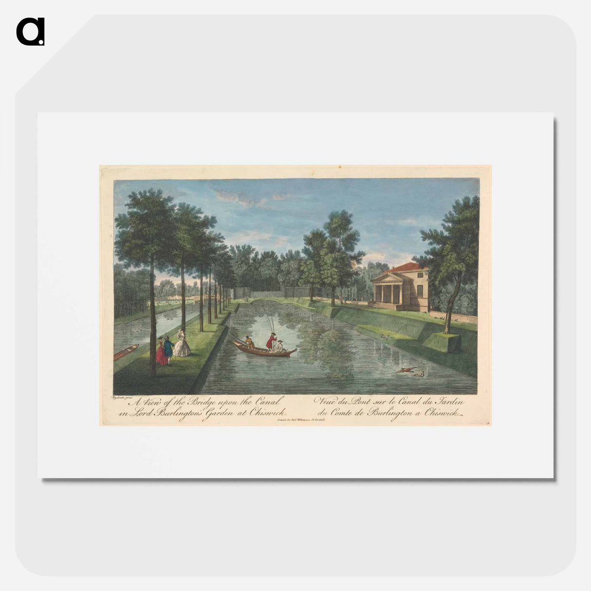 アートポスター-A View of the Bridge upon the Canal in Lord Burlington's Garden at Chiswick
- イェール大学アートギャラリー Poster.