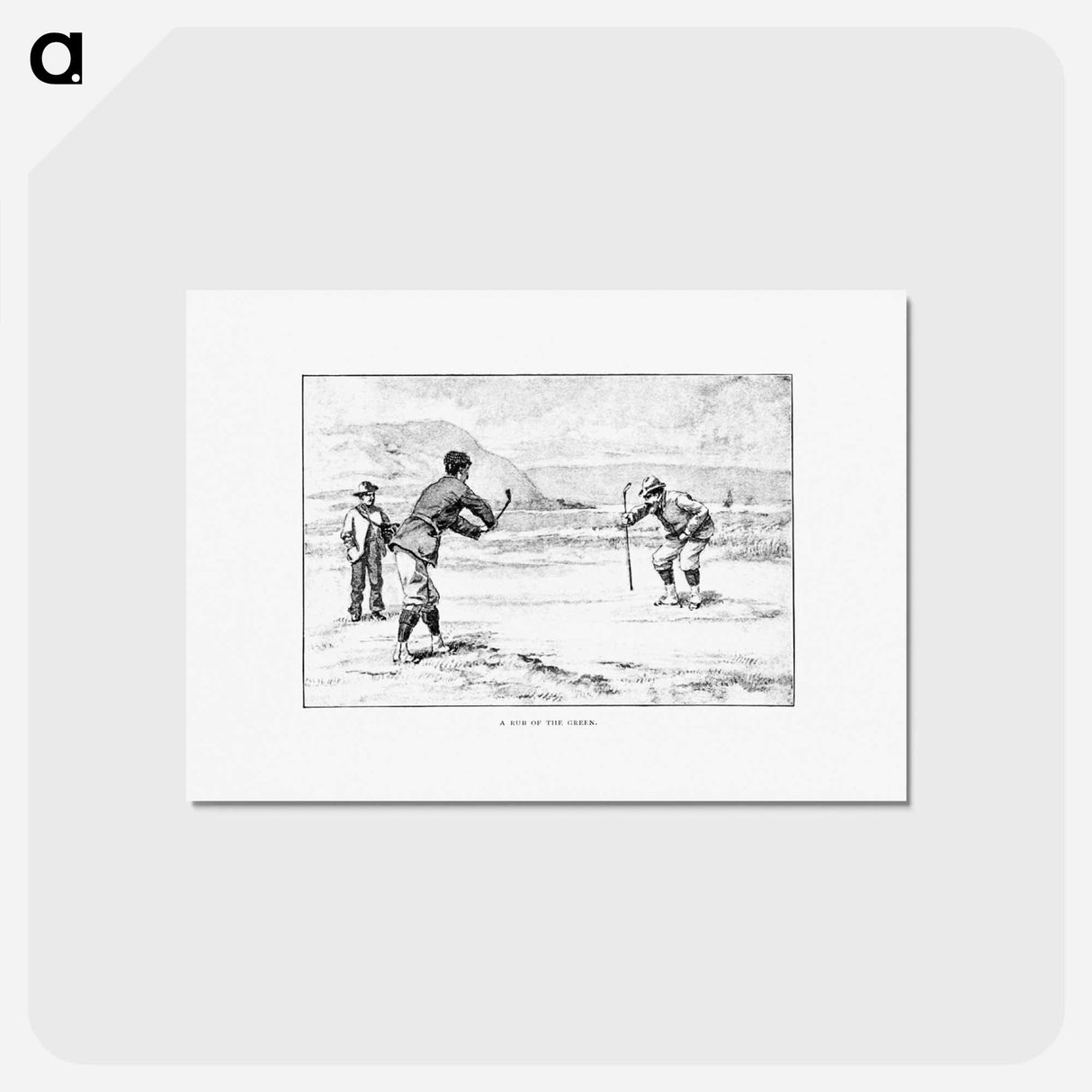 アートポストカード-Vintage Golfers from Won at the Last Hole
- 大英図書館 Postcard.