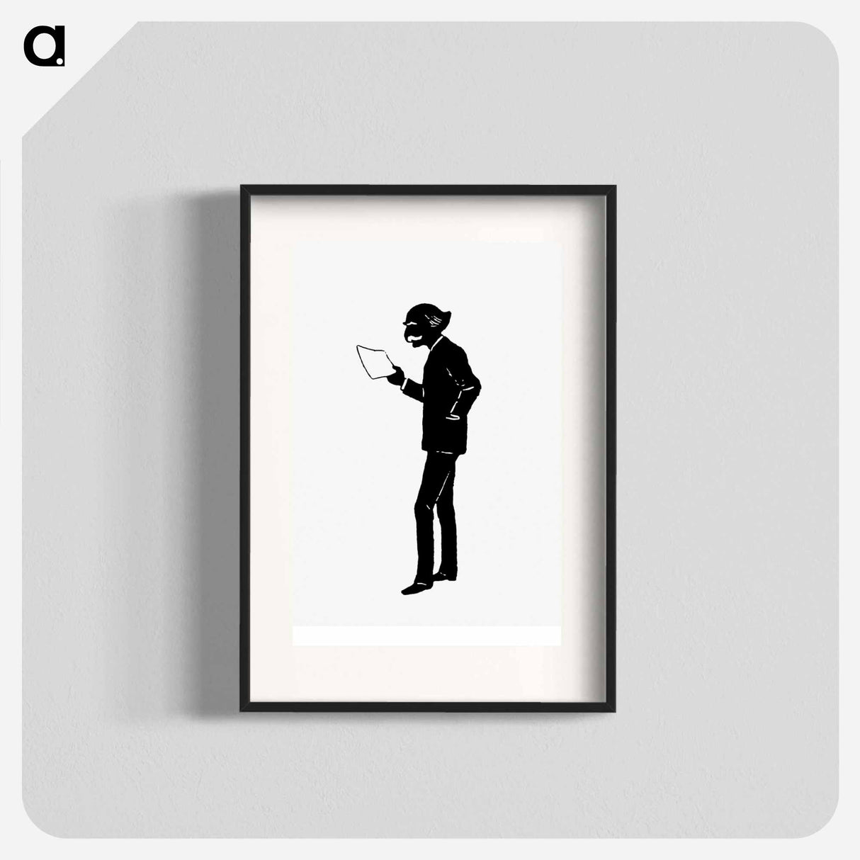 アートポスター-Elderly Scholar Silhouette
- 大英図書館 Poster.