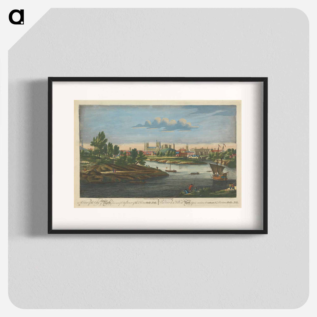 アートポスター-A View of the City of York from near ye Confluence of the Rivers Ouse & Foss
- イェール大学アートギャラリー Poster.