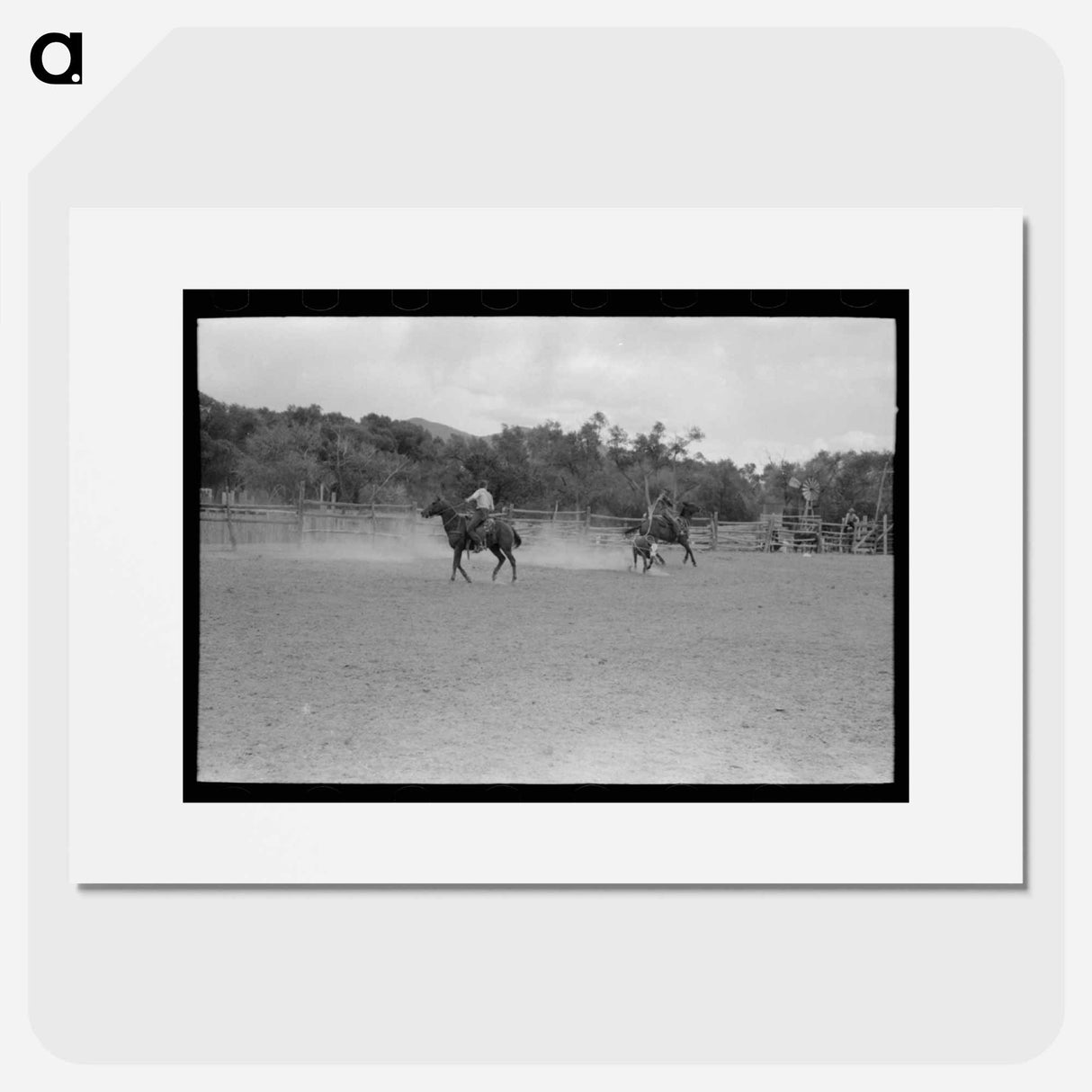 アートポスター-Calf Roping at Quemado
- ラッセル リー Poster.
