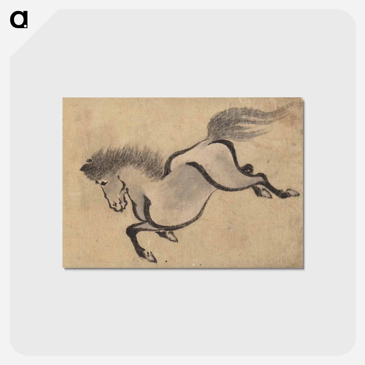アートポストカード-Album of Sketches by Katsushika Hokusai and His Disciples - 葛飾 北斎 Postcard.