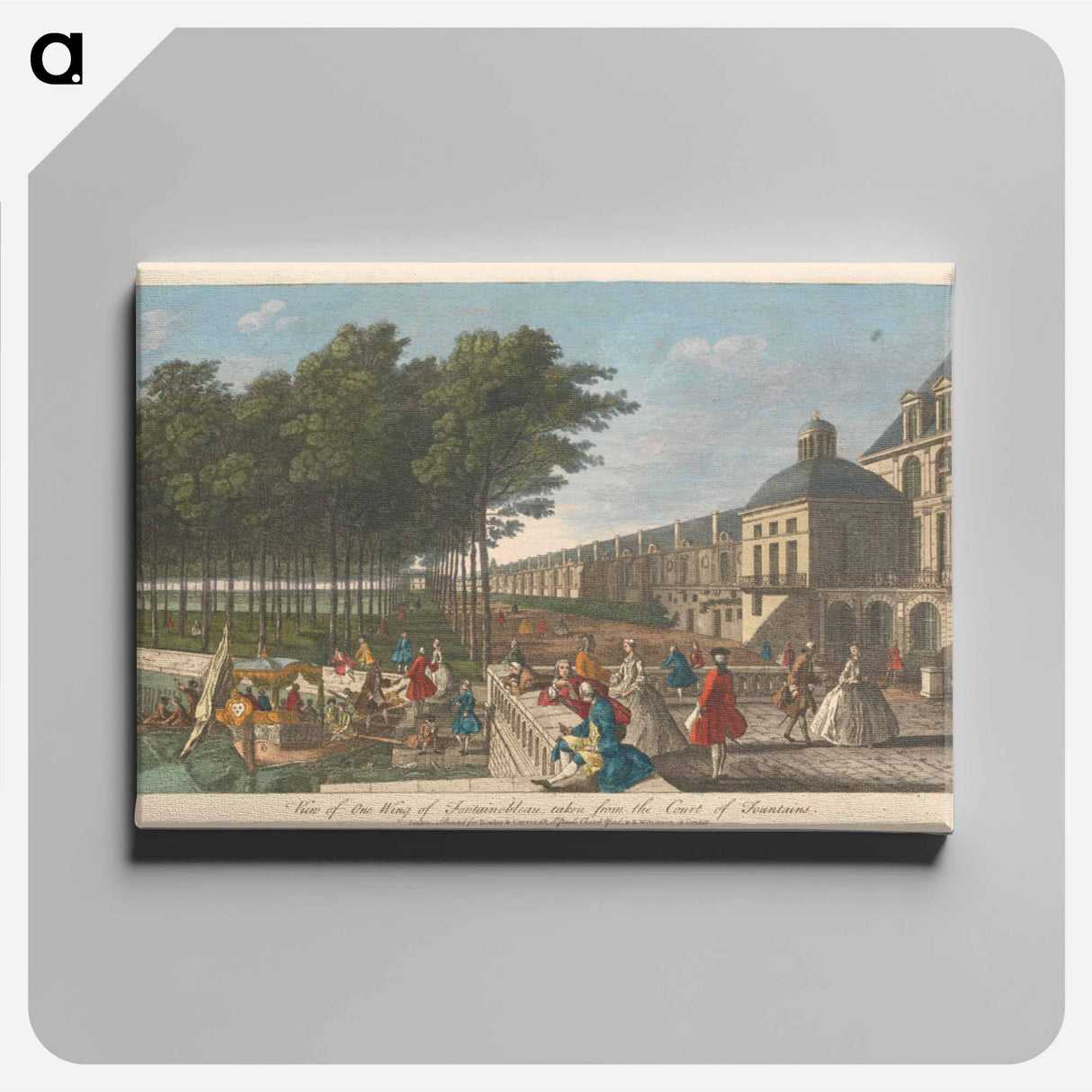 アートパネル-View of one Wing of Fountainebleau, taken from the Court of Fountains
- イェール大学アートギャラリー Canvas.