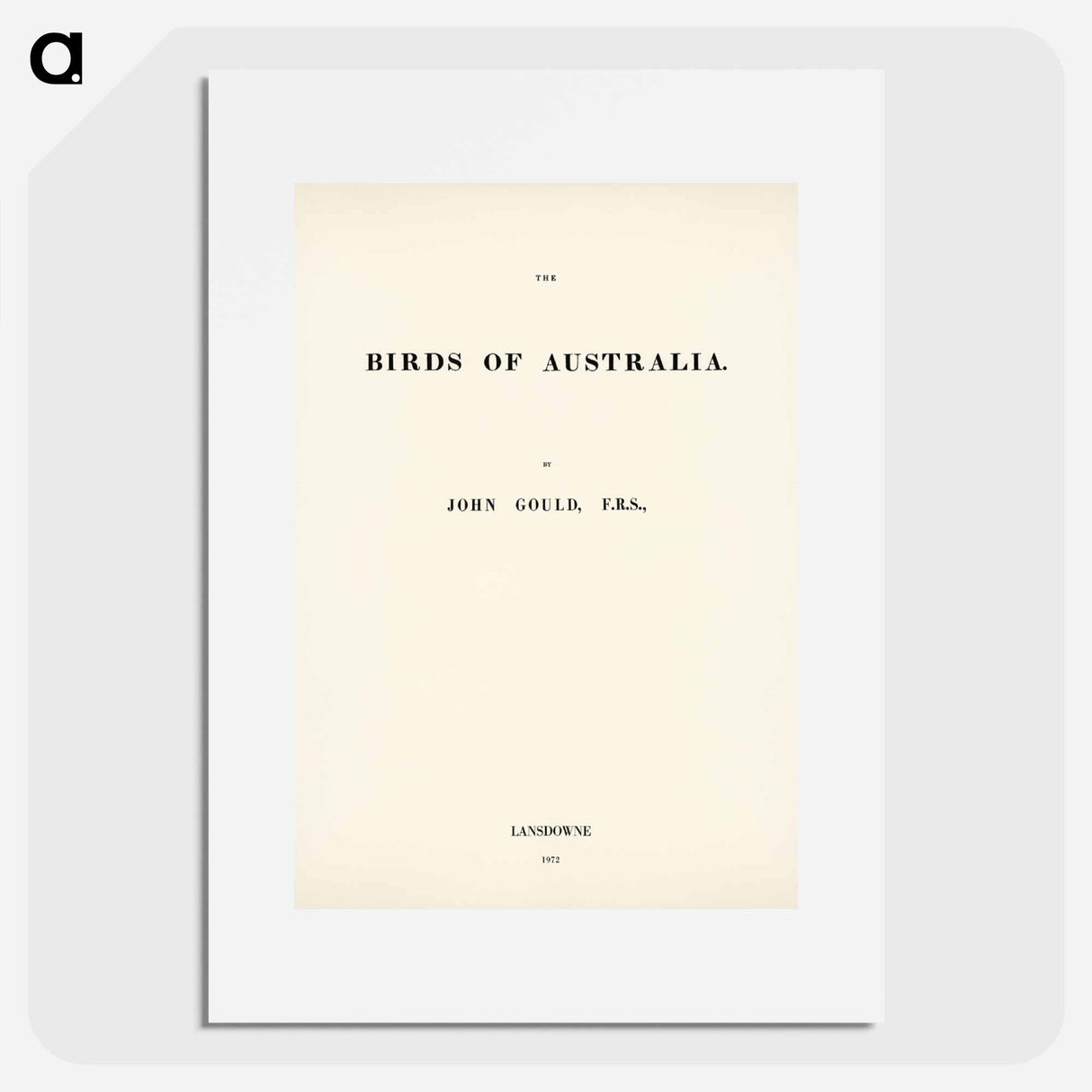 アートポスター-Birds of Australia
- ジョン グールド Poster.
