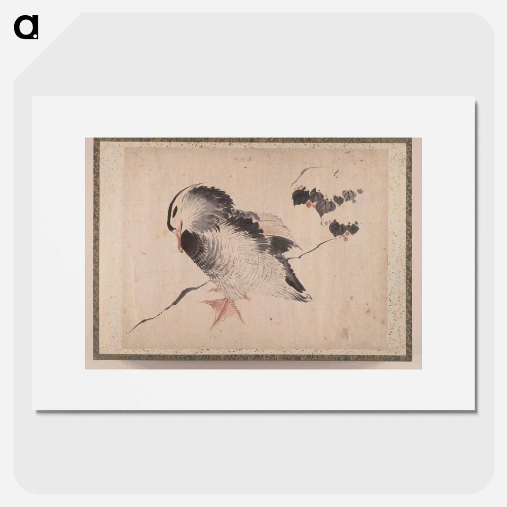 Japanese bird, Album of Sketches - Katsushika Hokusai Poster.