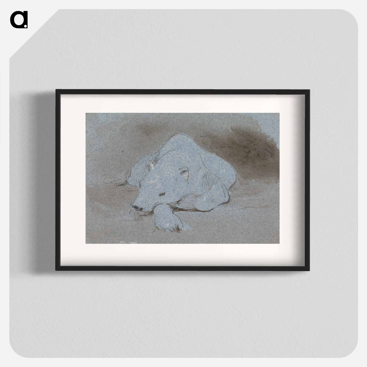 アートポスター-A Polar Bear, Asleep, Front View
- イェール大学アートギャラリー Poster.