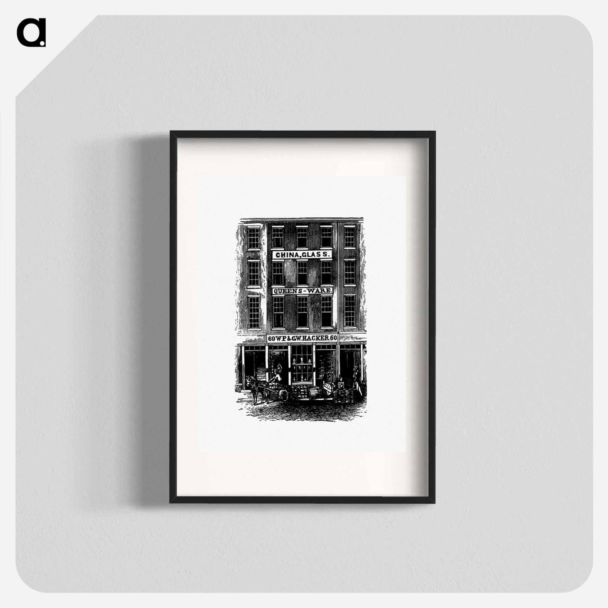 アートポスター-Building Facade from Philadelphia As It Is
- 大英図書館 Poster.