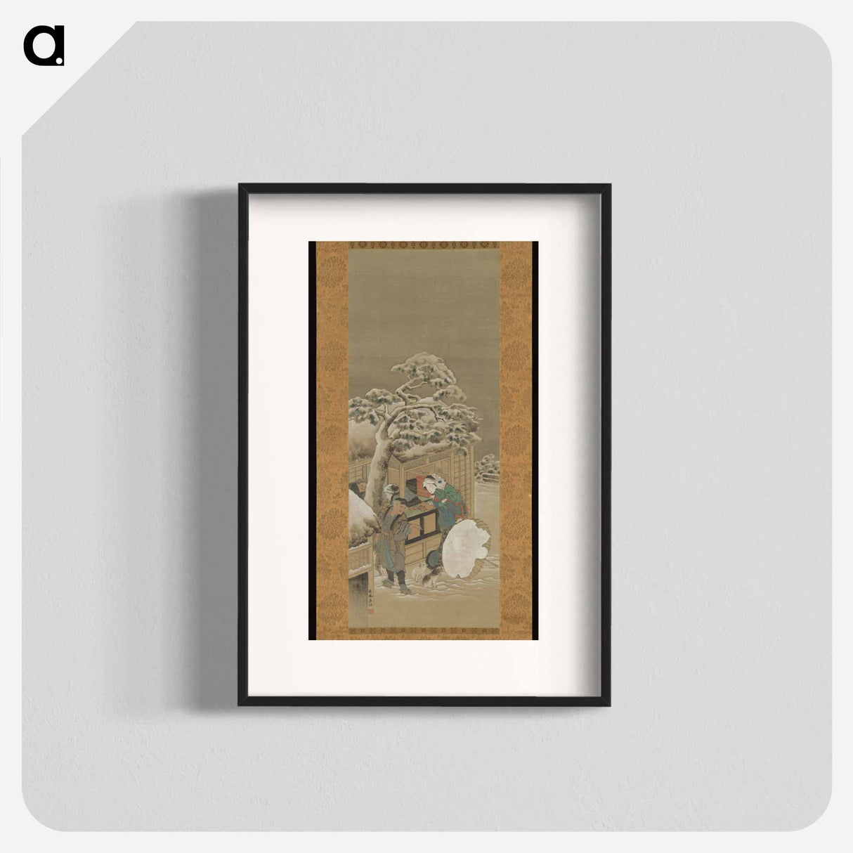 In Front of a Shop - Katsushika Hokusai Poster.