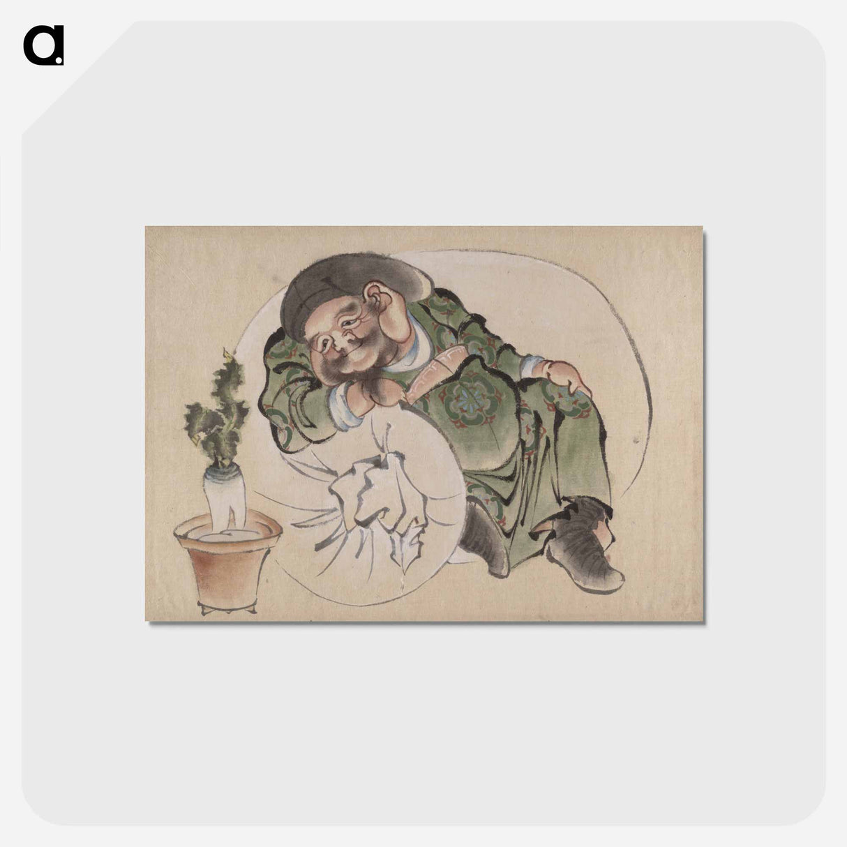 アートポストカード-Daikokuten - 葛飾 北斎 Postcard.