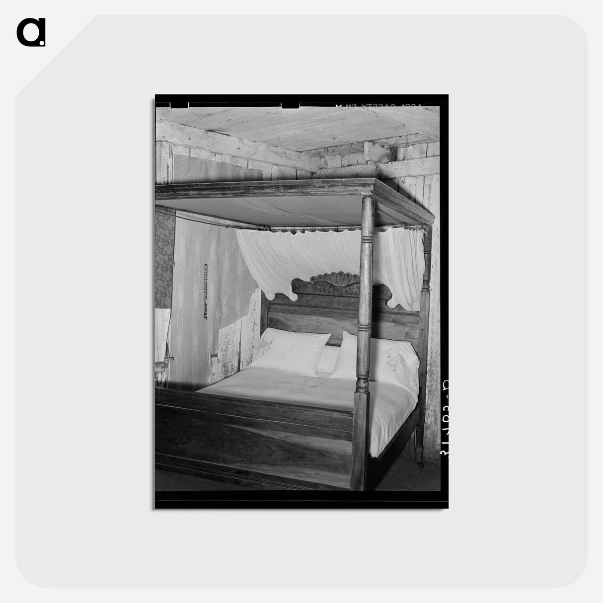 アートポストカード-Louisiana Canopy Bed
- ラッセル リー Postcard.