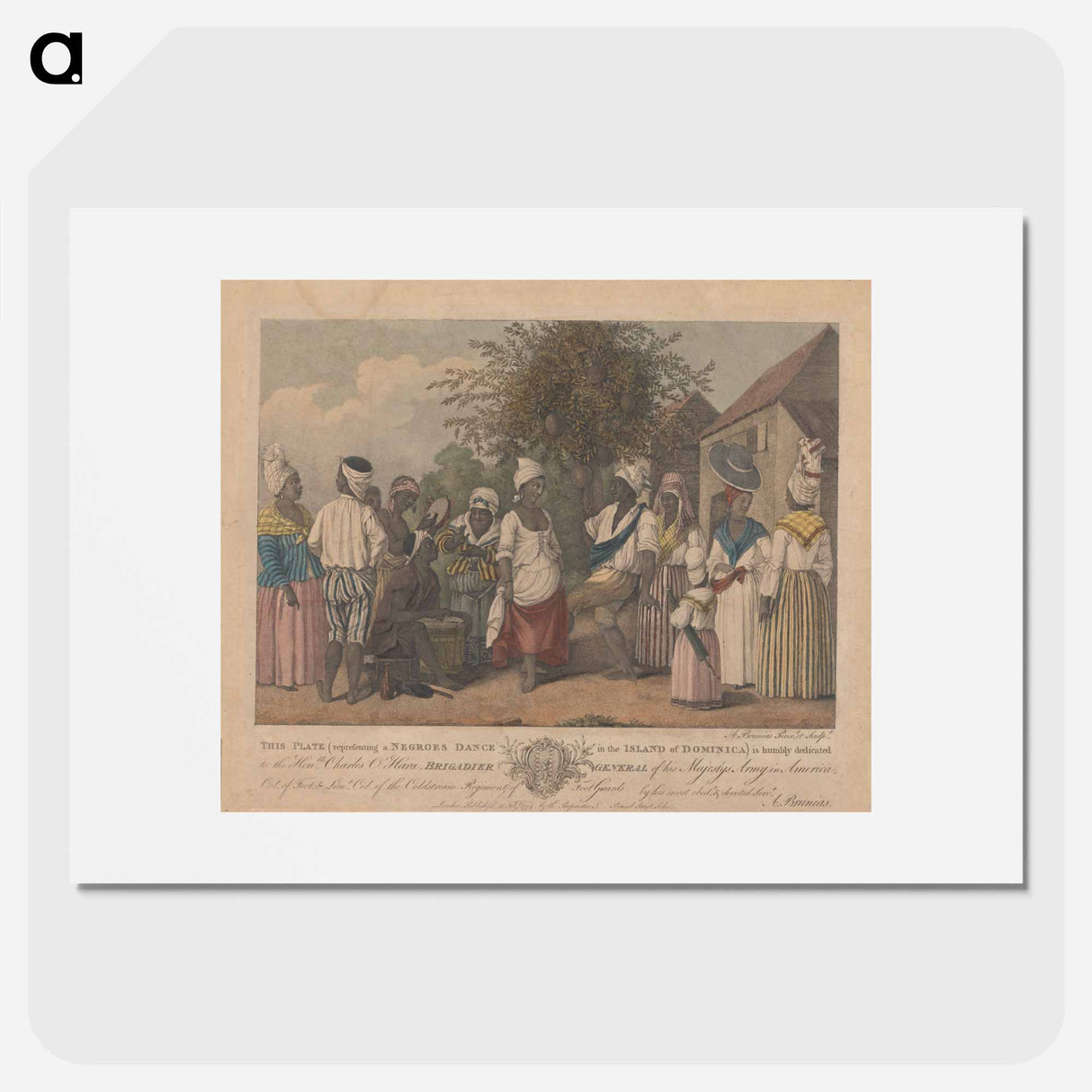 アートポスター-A Negroes Dance in the Island of Dominica
- イェール大学アートギャラリー Poster.
