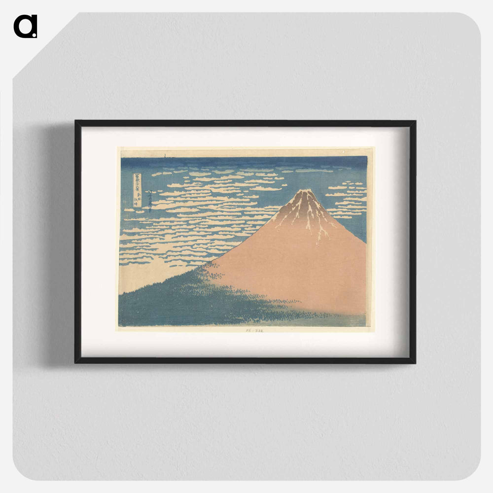Helder weer en a zuidelijke wind - Katsushika Hokusai Poster.