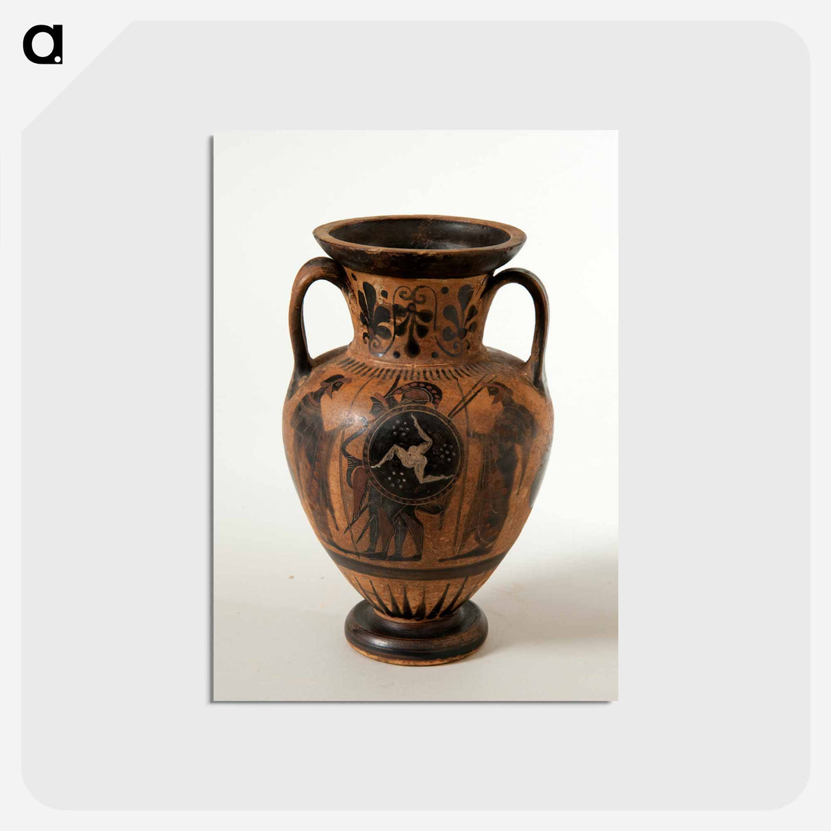 アートポストカード-Attic Black Figure Neck Amphora
- バーンズ・コレクション Postcard.