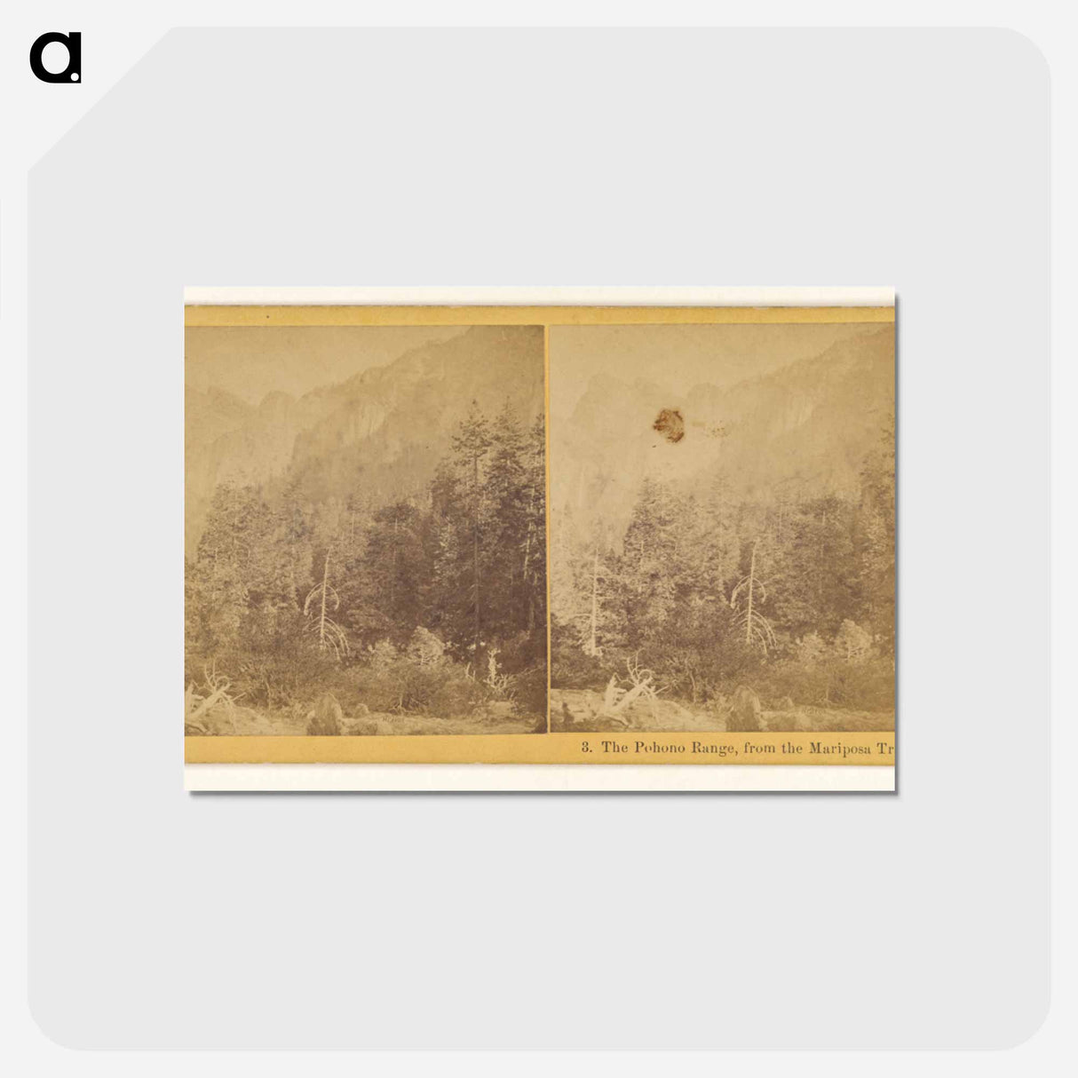 アートポストカード-The Pohono Range, from the Mariposa Trail
- エドワード マイブリッジ Postcard.