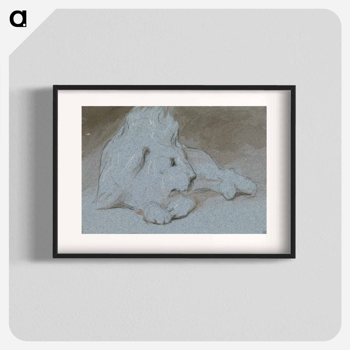 アートポスター-A Male Lion, Lying Down and Half Facing Right
- イェール大学アートギャラリー Poster.