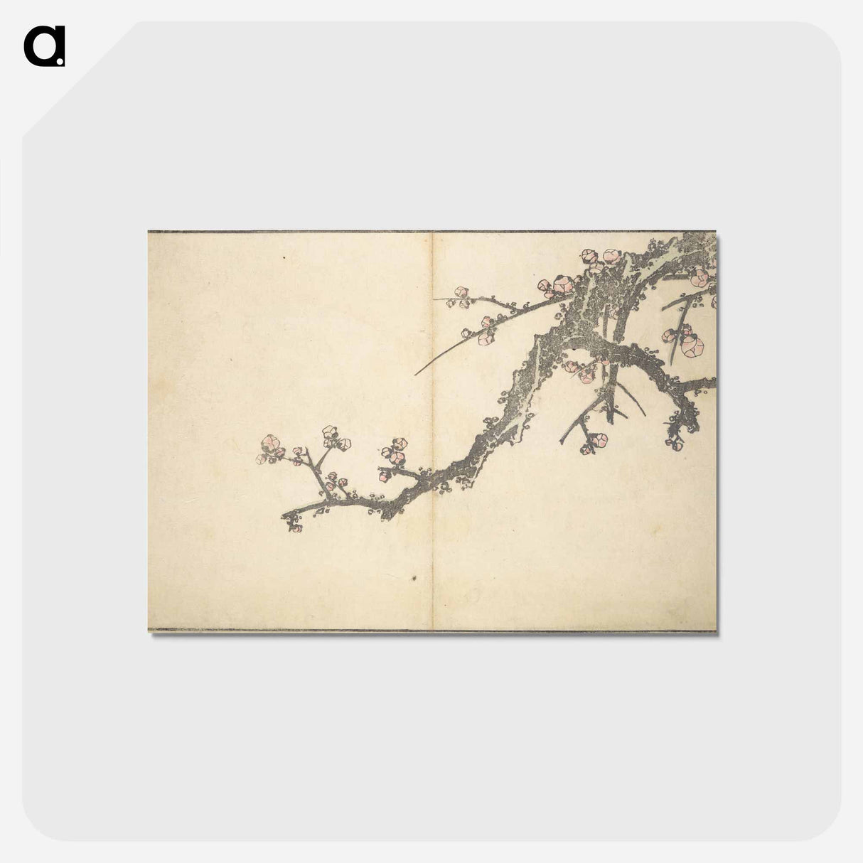 アートポストカード-A Realistic Sketchbook by Hokusai - 葛飾 北斎 Postcard.