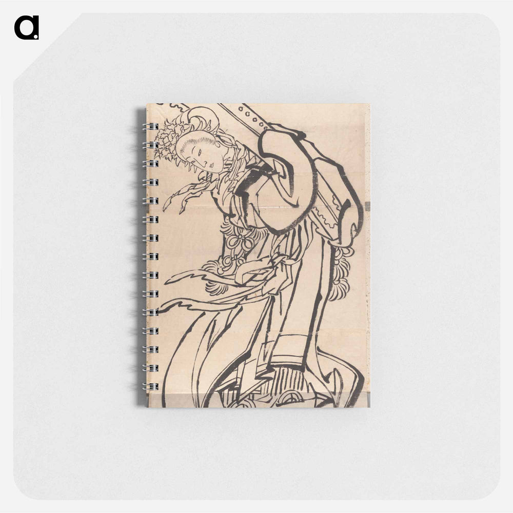 Katsushika Hokusai’s Japanese woman. Album of Sketches - 葛飾 北斎 Memo.