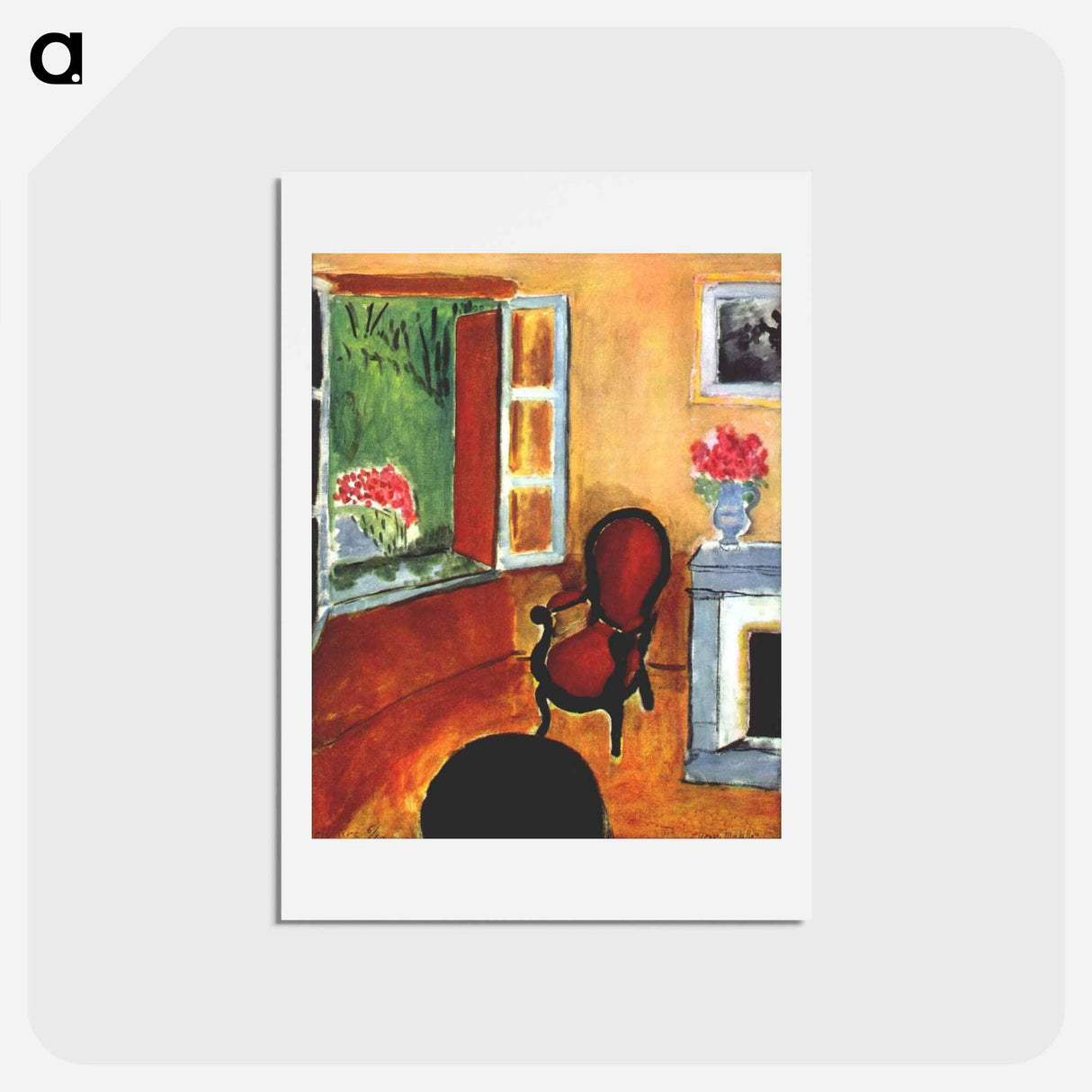 アートポストカード-Interior - アンリ マティス Postcard.