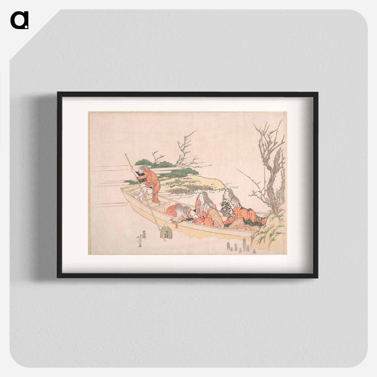 Hokusai's Gathering Sea-Weed - Katsushika Hokusai Poster.
