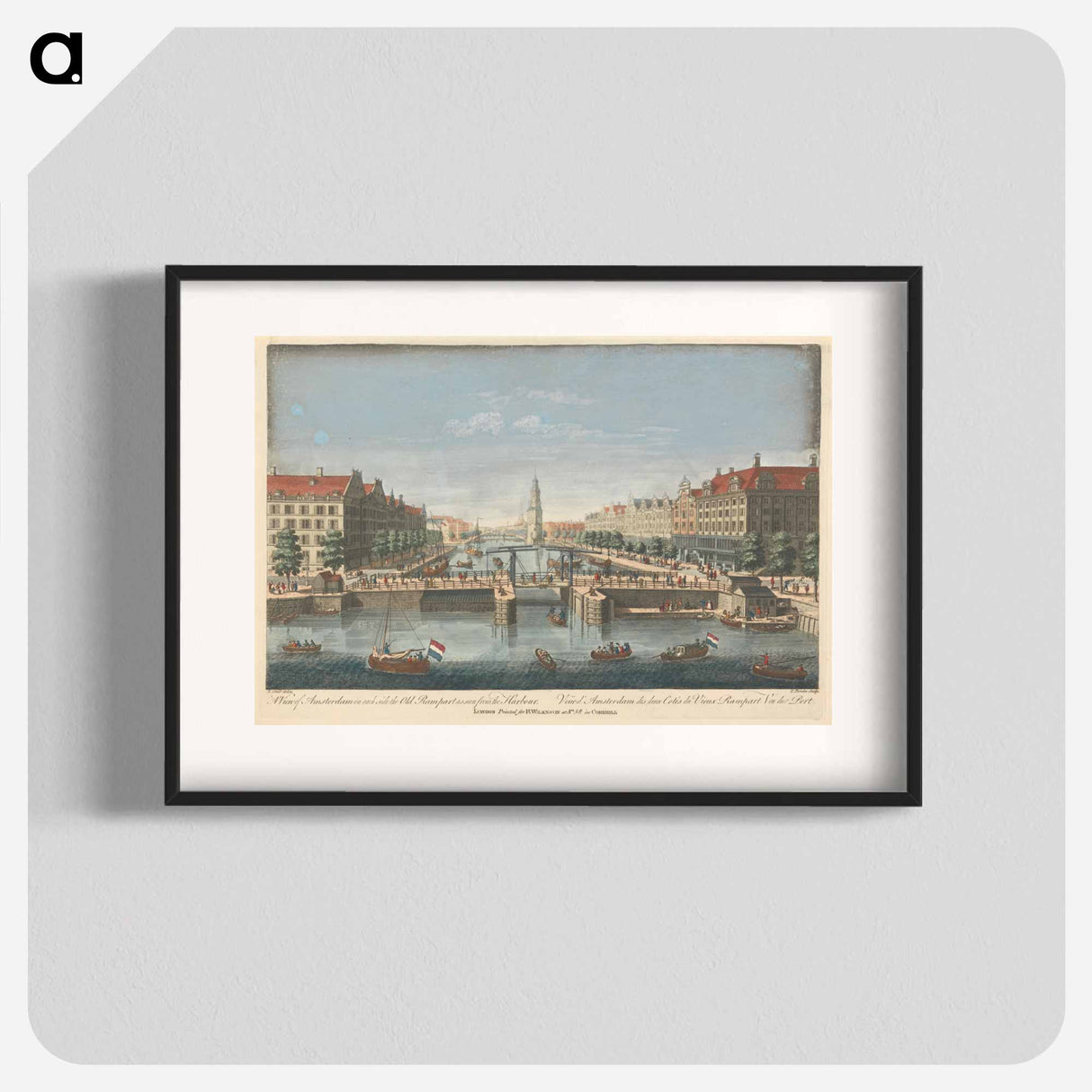 アートポスター-A View of Amsterdam on each side the Old Rampart as seen from the Harbor
- イェール大学アートギャラリー Poster.