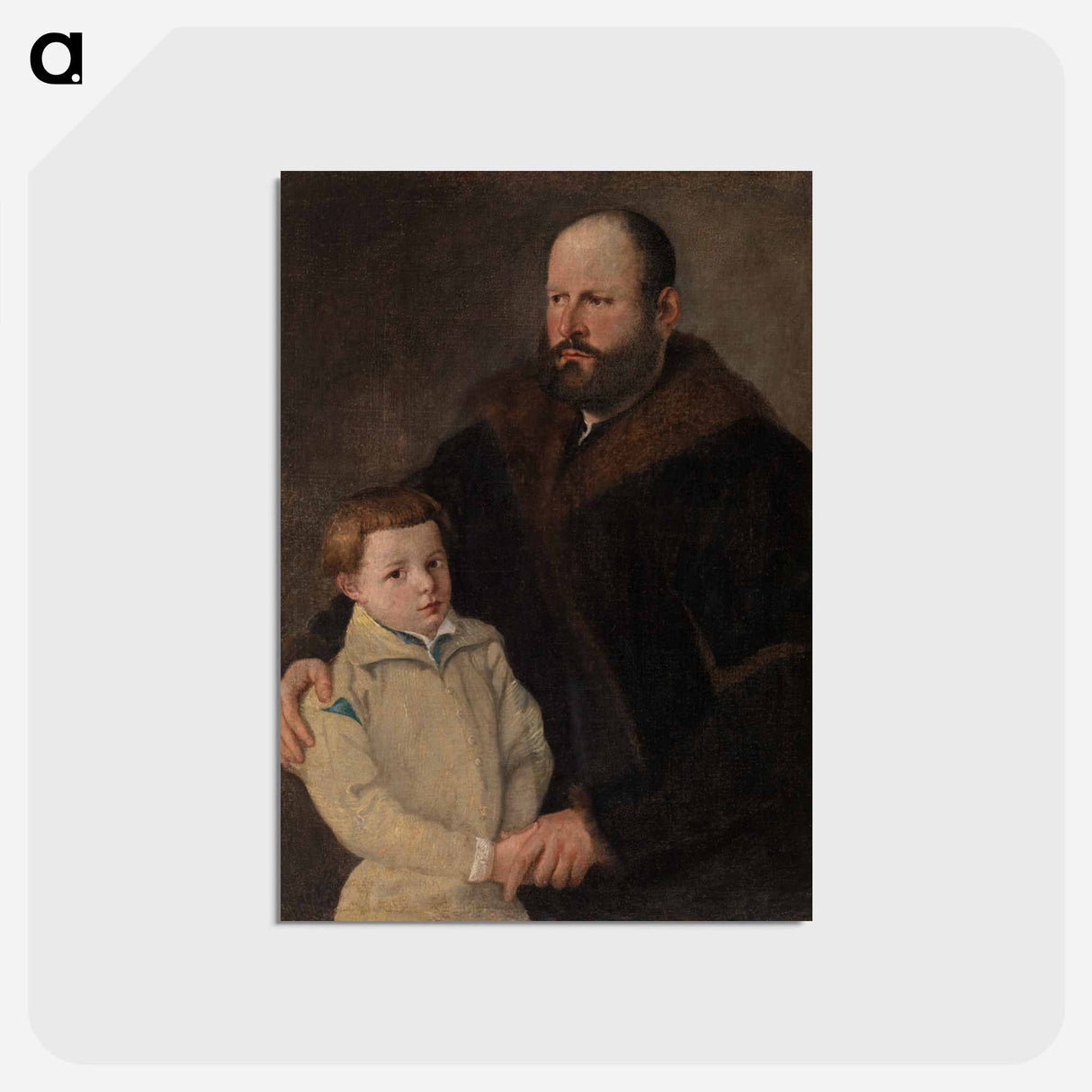 アートポストカード-Portrait of a Gentleman and Son
- バーンズ・コレクション Postcard.