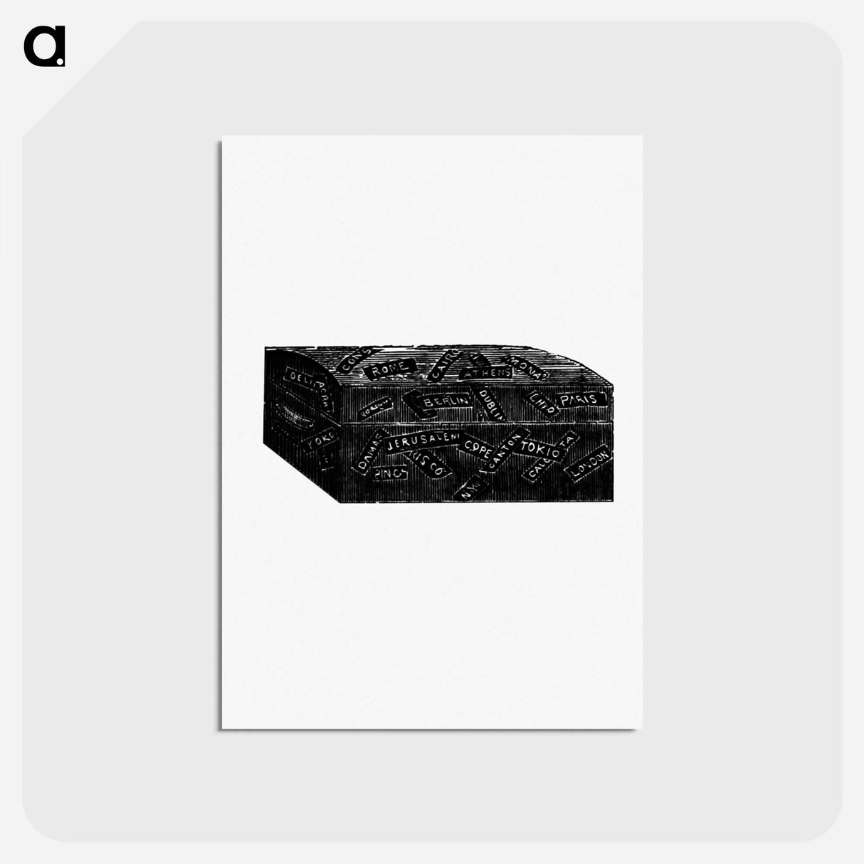 アートポストカード-Luggage from The World: Round It and Over It
- 大英図書館 Postcard.