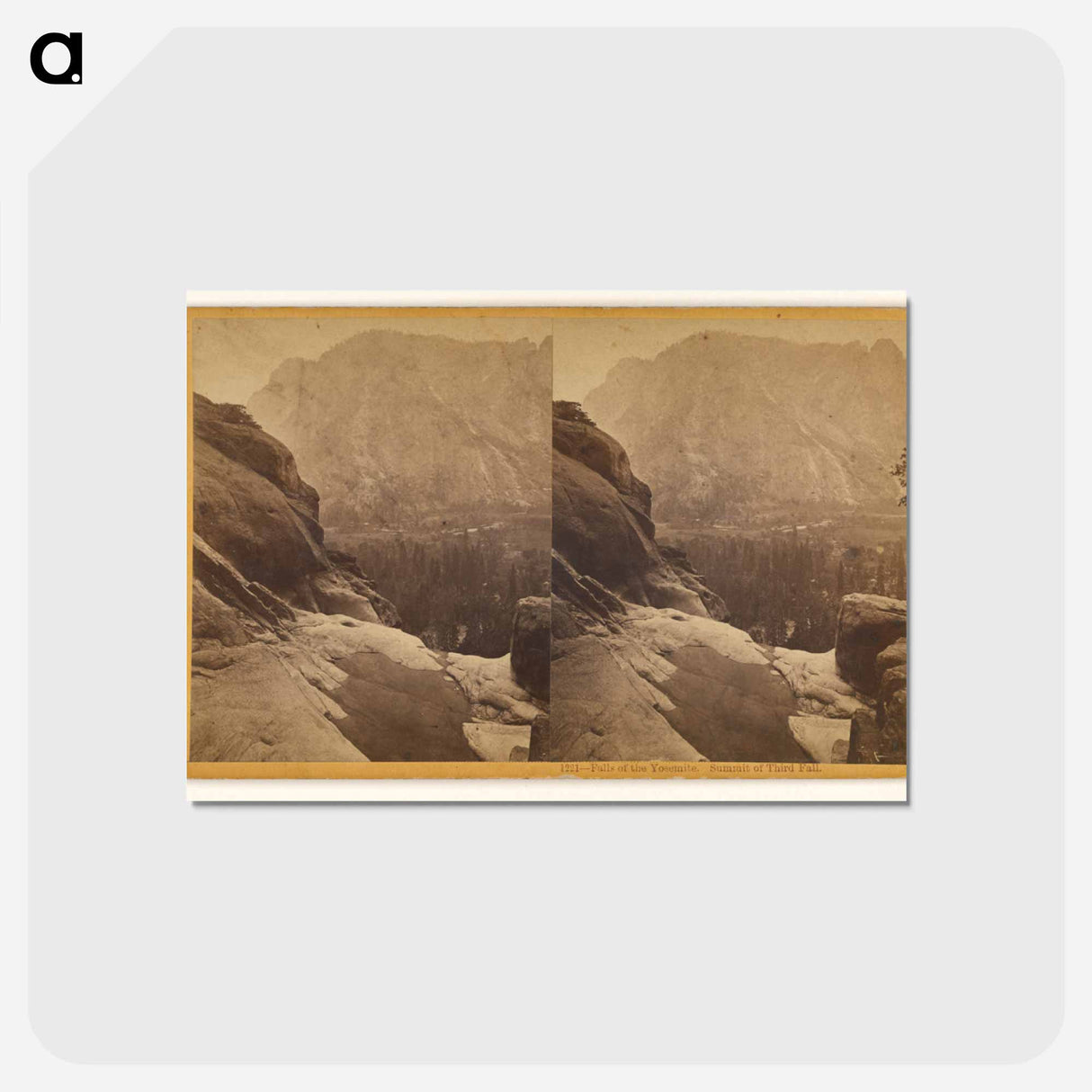 アートポストカード-Falls of the Yosemite. Summit of Third Fall
- エドワード マイブリッジ Postcard.