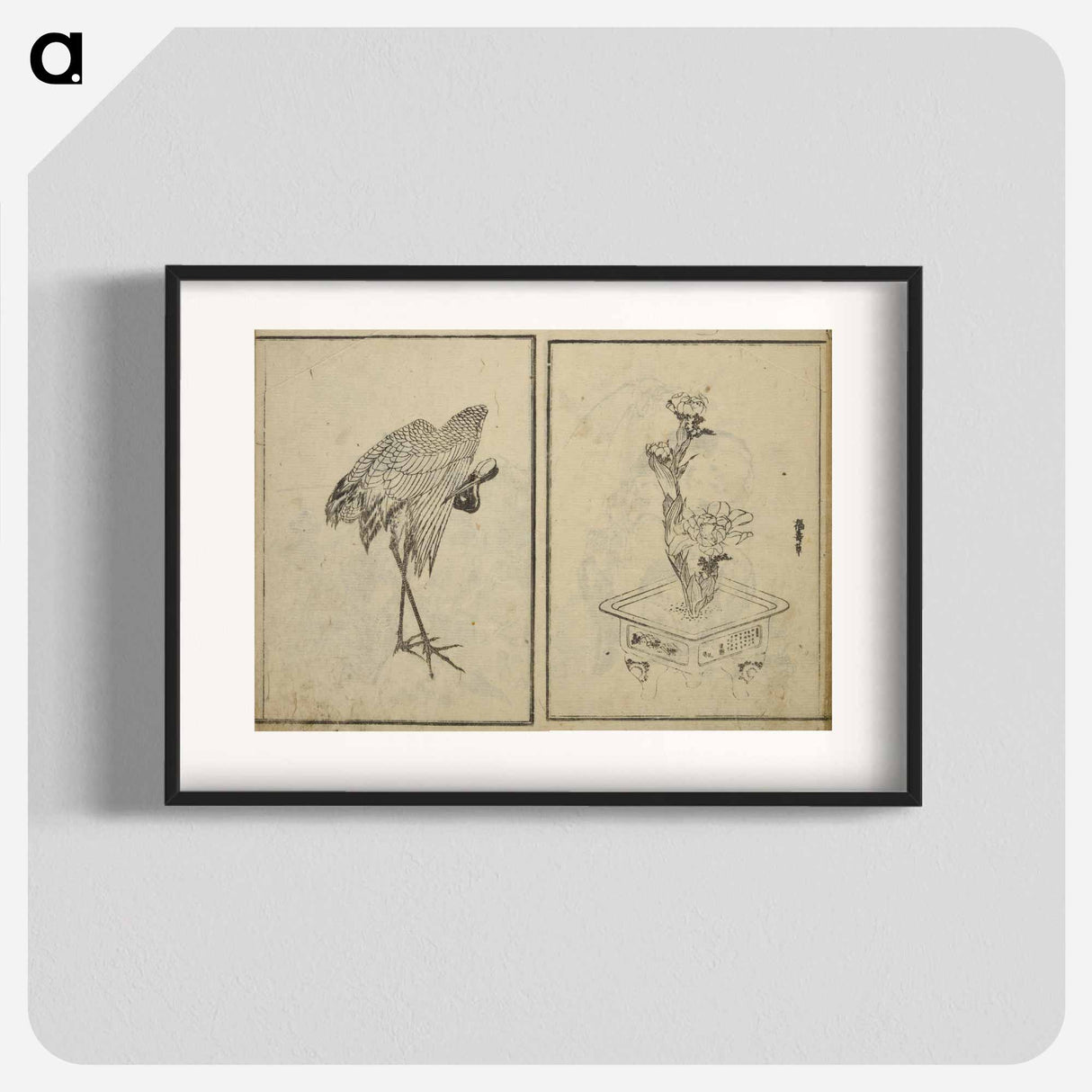 アートポスター-Random sketches by Hokusai - 葛飾 北斎 Poster.