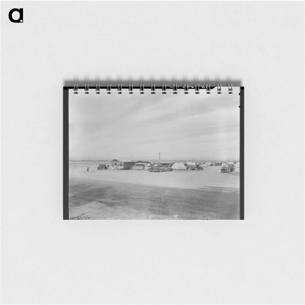 アートメモ帳-Auto camp north of Calipatria, California - ドロテア ラング Memo.