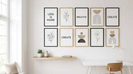 A4ポスターでおしゃれな壁面に｜失敗しない並べ方とインテリア実例5選