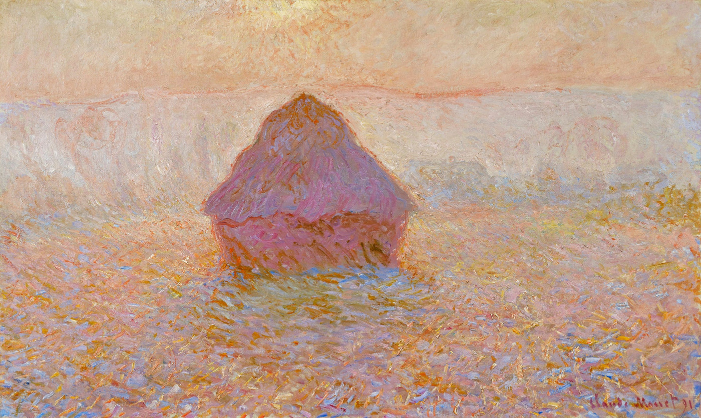 モネの積みわら - モネの積みわら - artgraph.【美術館品質のアートポスター/アートキャンバス/アートパネル/ファブリックパネルなどインテリアに合った名画作品が買えるサイト】