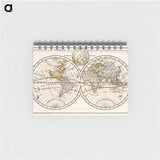 アートメモ帳-A New Map of the World According to the New Observations
 - 大英図書館 Memo.