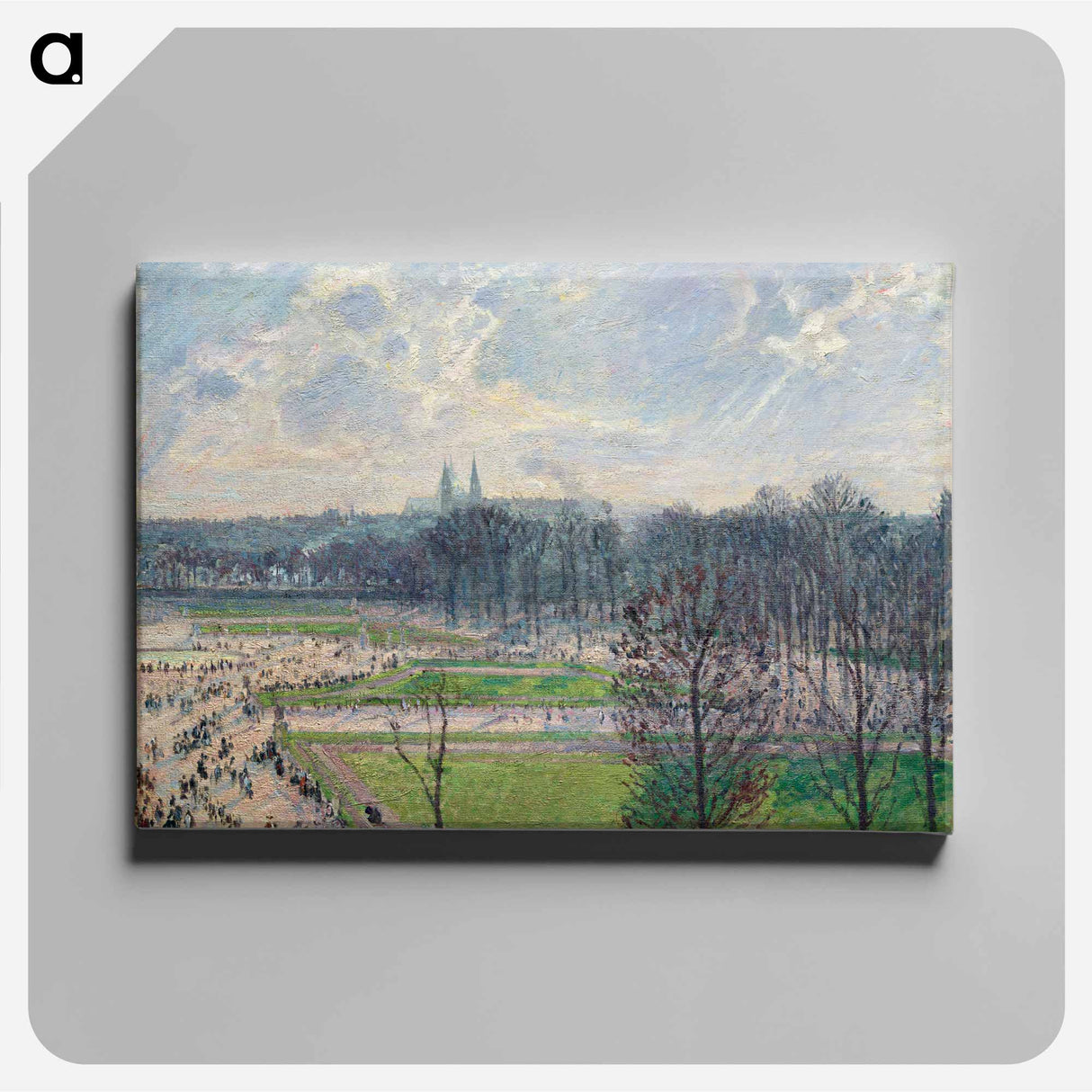 The Garden of the Tuileries on a Winter Afternoon - Camille Pissarro Canvas.