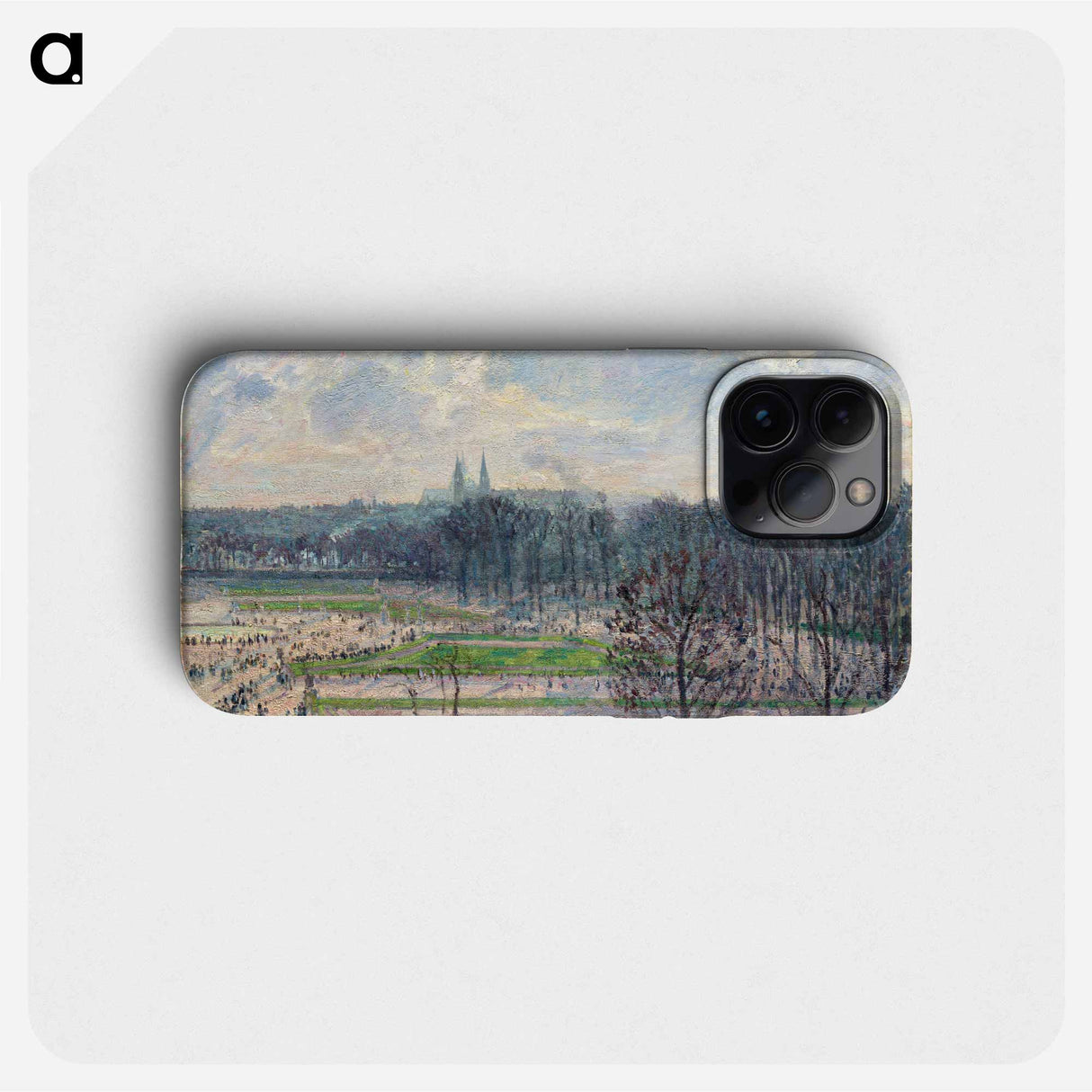 The Garden of the Tuileries on a Winter Afternoon - Camille Pissarro Phone Case.